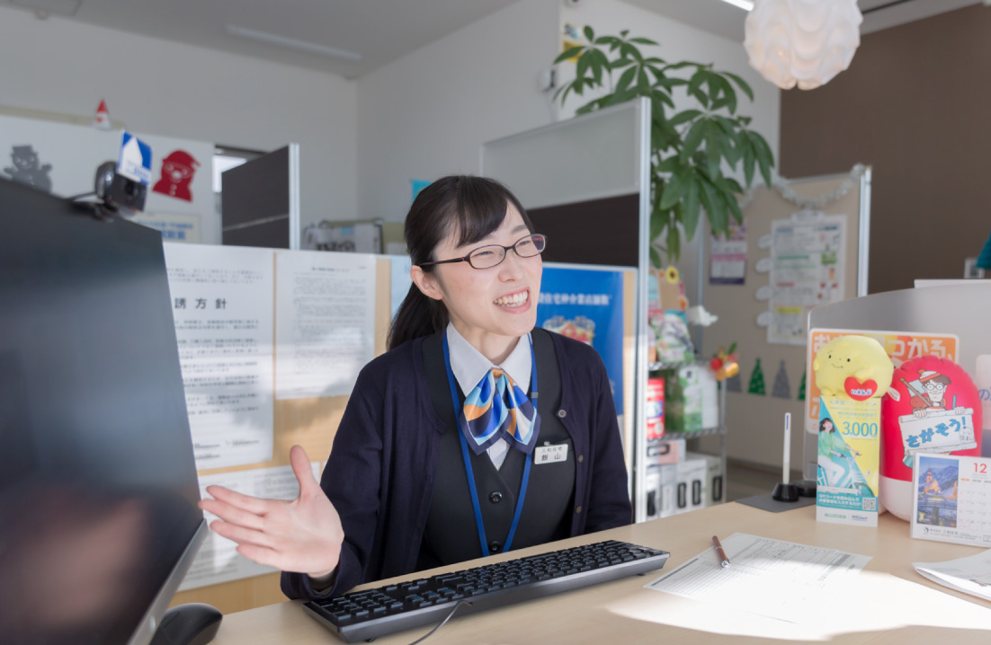 来店されたお客様の応対